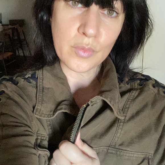 Free People Army Jacket with Detail - Picture 7 of 7